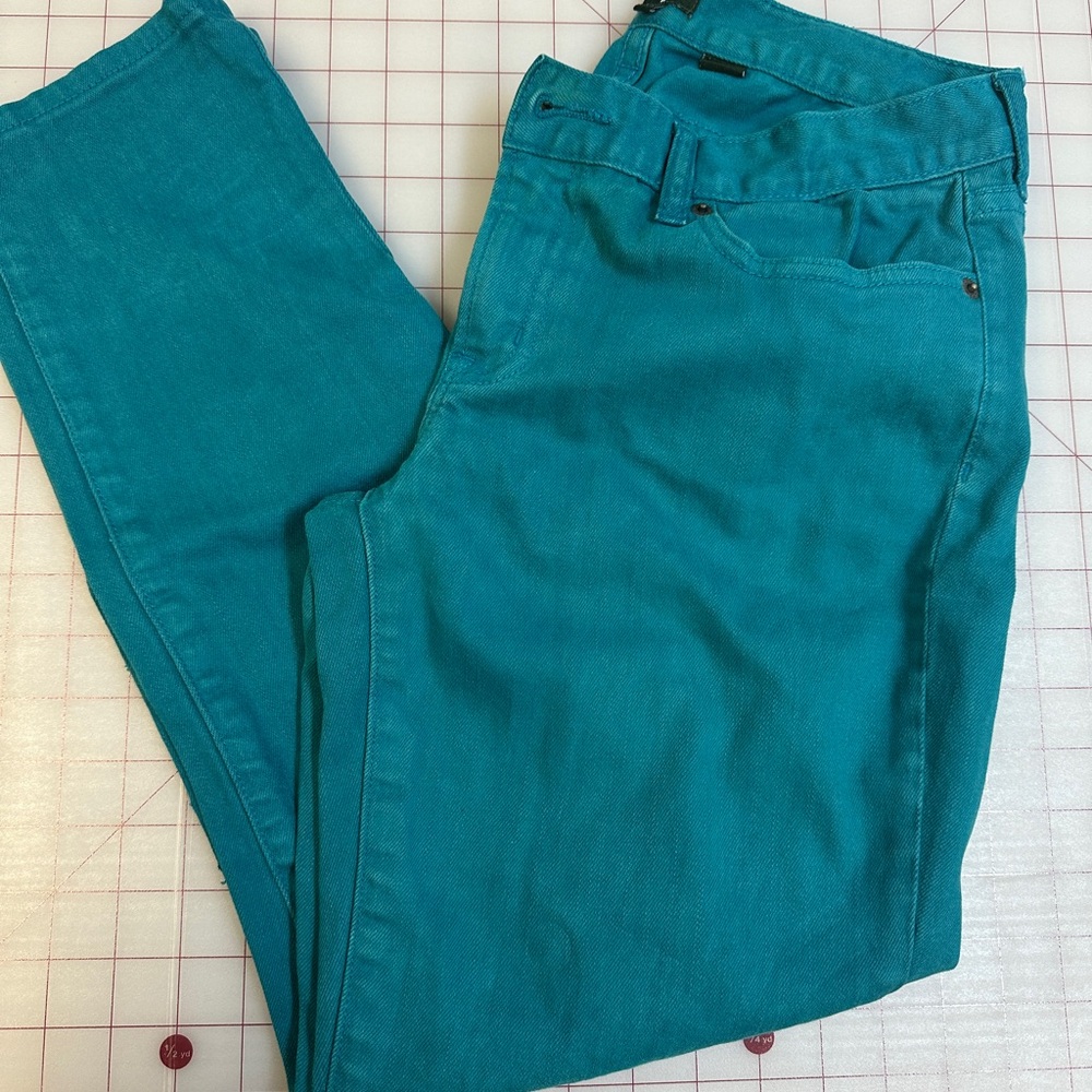 J. Crew Turquoise Stretch Jeans